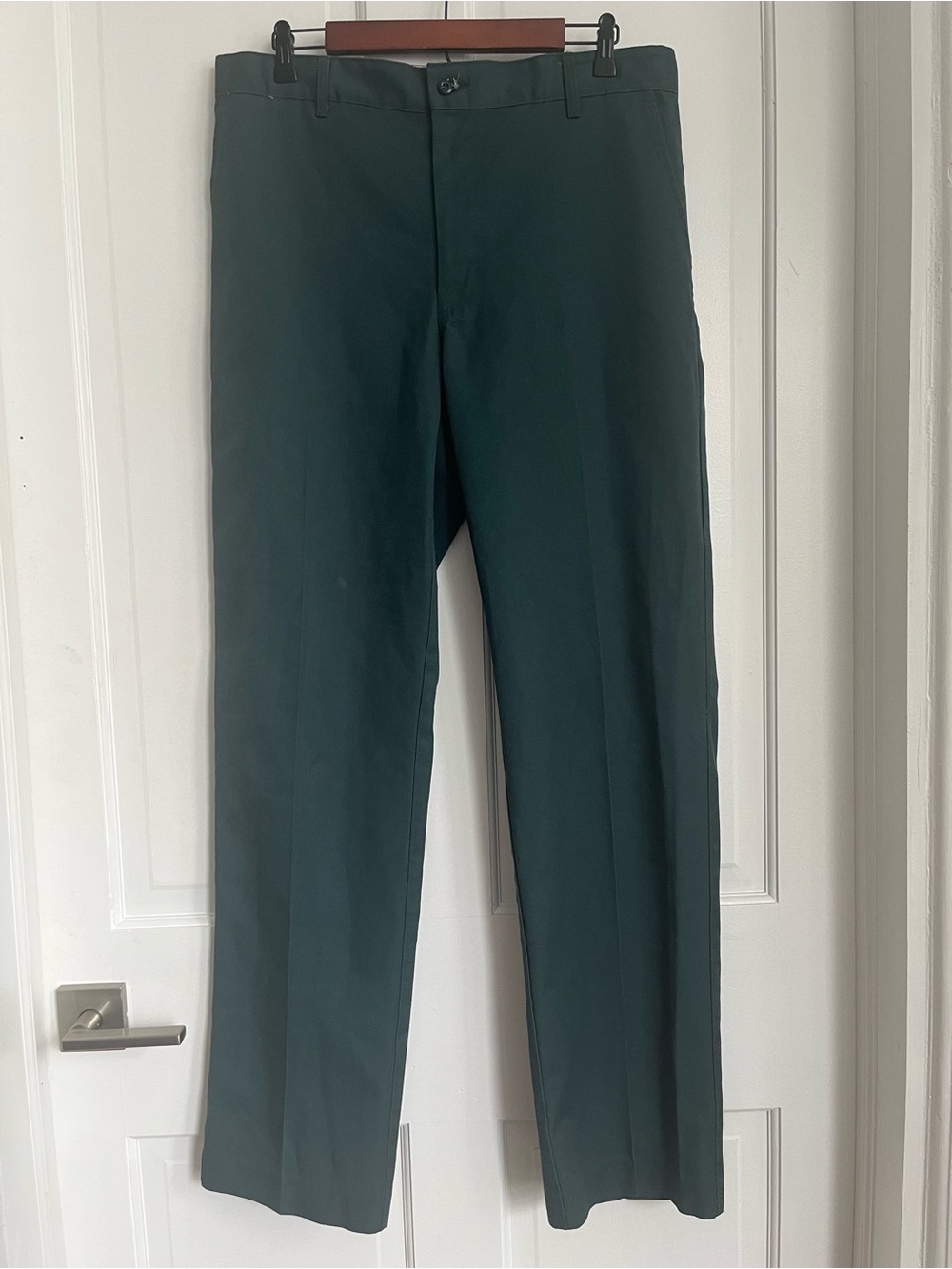 Vintage Mens Bulwark Green Canvas Work Pants 36x34